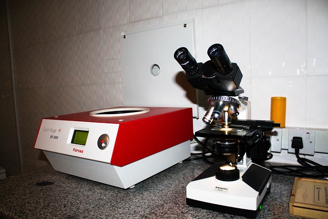 Laboratory equipment at The Limi Hospital