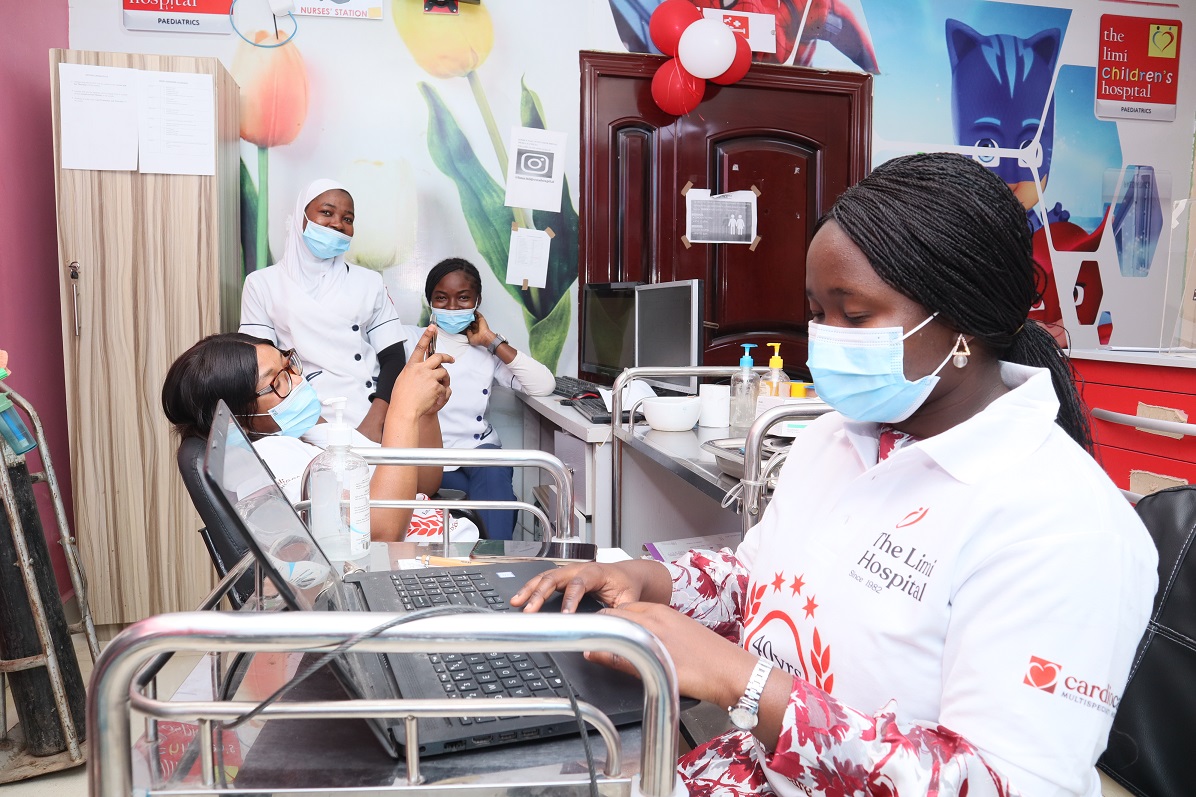 Nursing staff at The Limi Hospital paediatric station