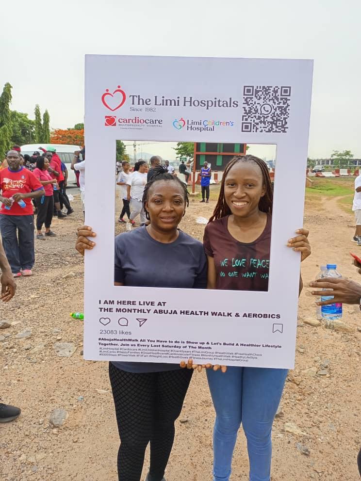 Participants at the monthly Abuja Health Walk and Aerobics