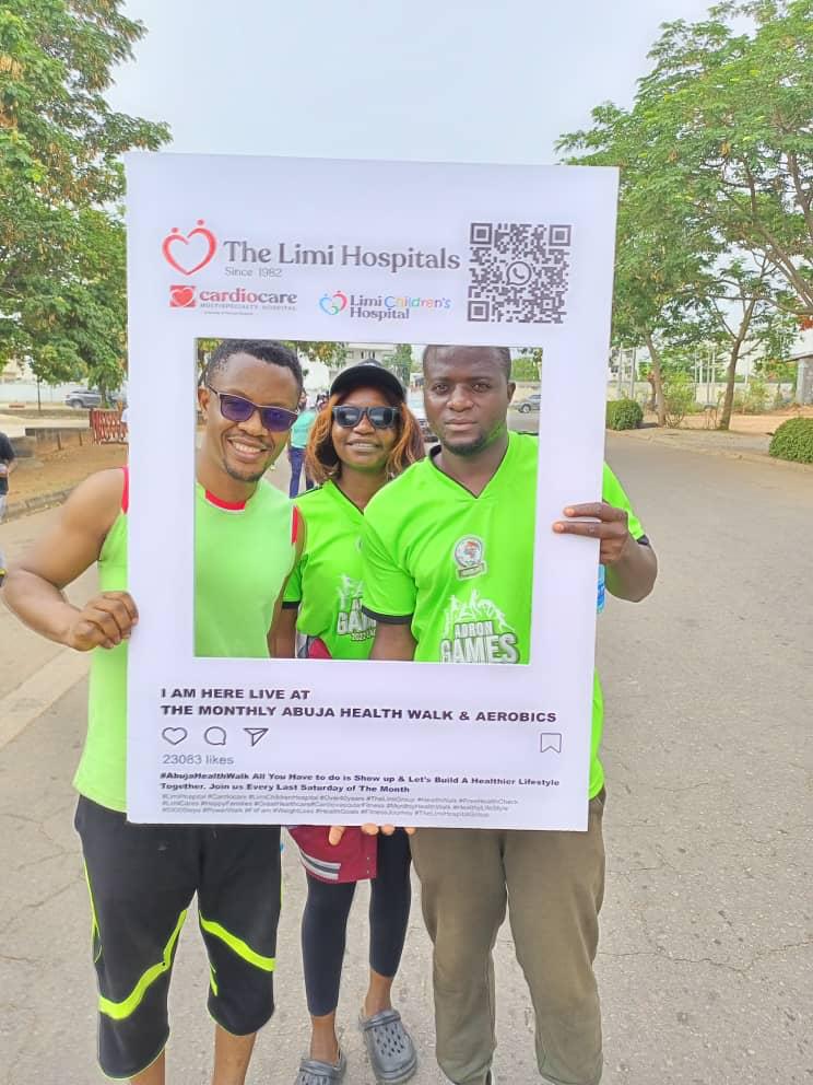 Walkers gathering at the Abuja Health Walk