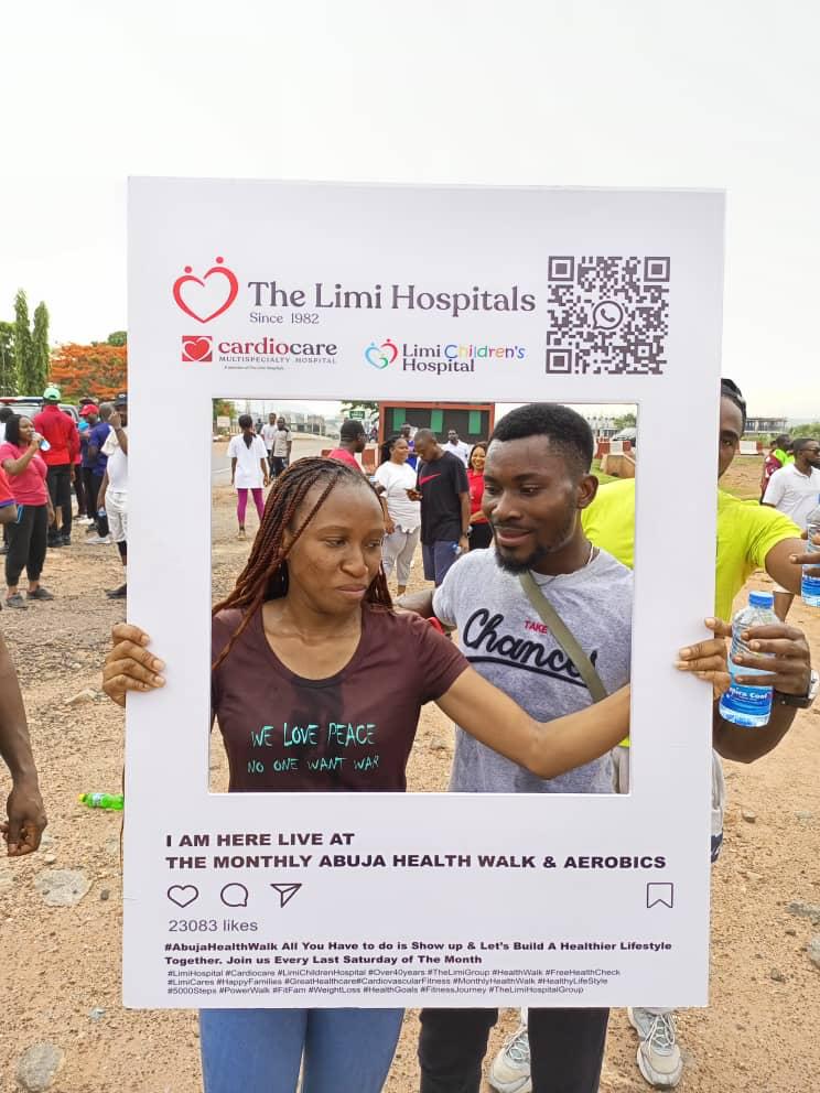 Participants at the monthly Abuja Health Walk